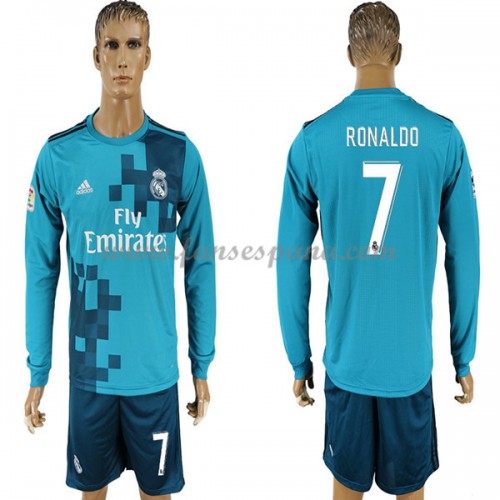 Camisetas De Futbol Real Madrid Cristiano Ronaldo 7 Tercera equipación  Manga Larga 2017-18